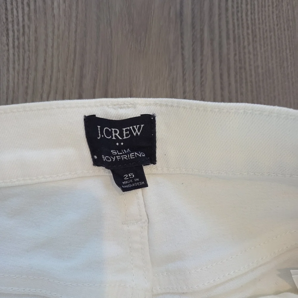 J. Crew Women's Cream Flare Jeans